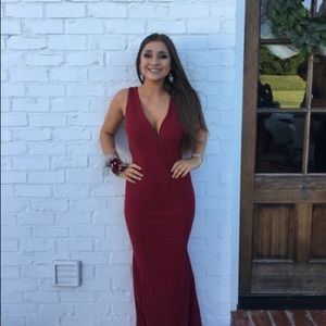 Selling this wine colored dress!!